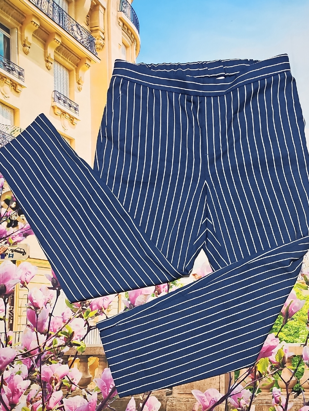 Banana Republic Hayden Print Striped Pants Size‎ 10